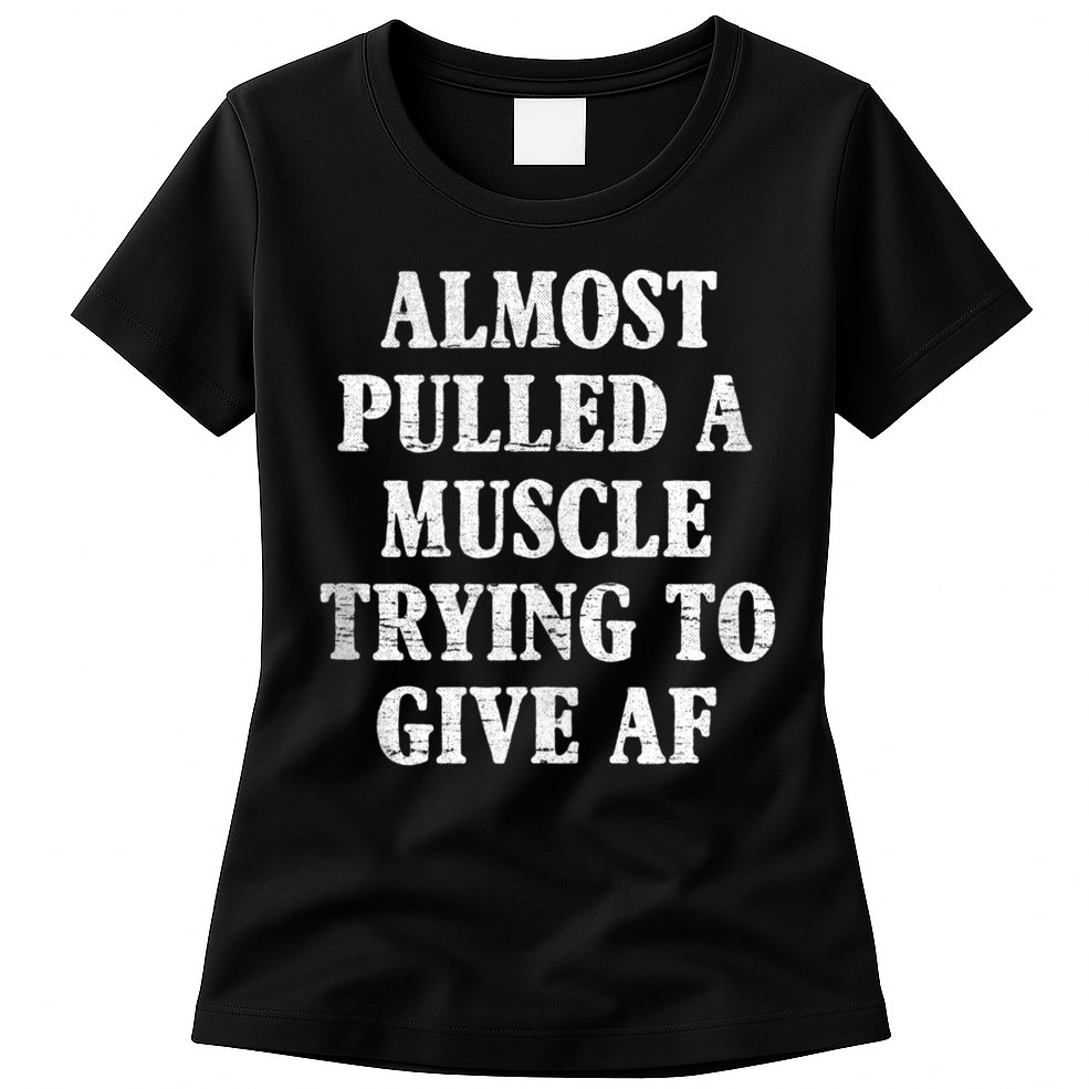 Workout Funny Saying Gym Quote Sarcastic Exercise Fitness Womens T-Shirt