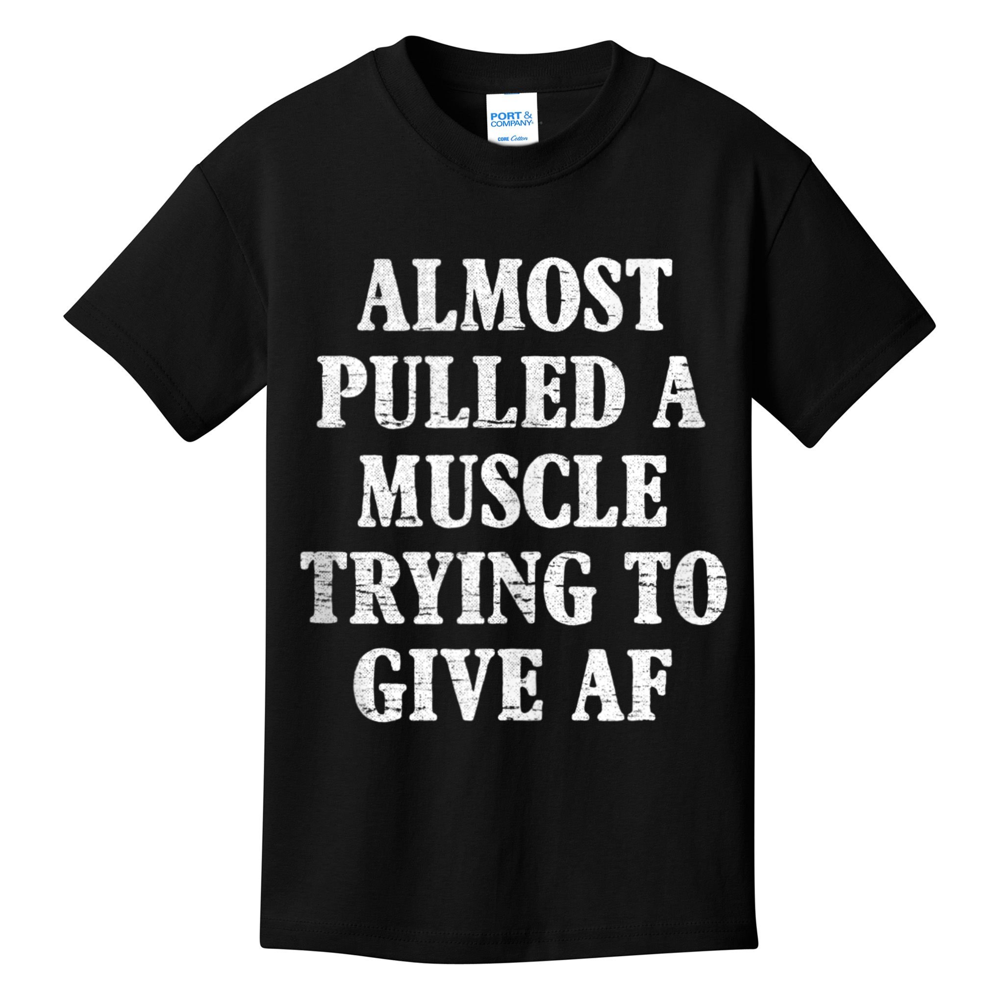 Workout Funny Saying Gym Quote Sarcastic Exercise Fitness Kids T-Shirt