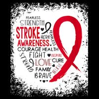 Women Fearless Strength Stroke Awareness Month Stroke Warrior Cooling Performance Crew T-Shirt