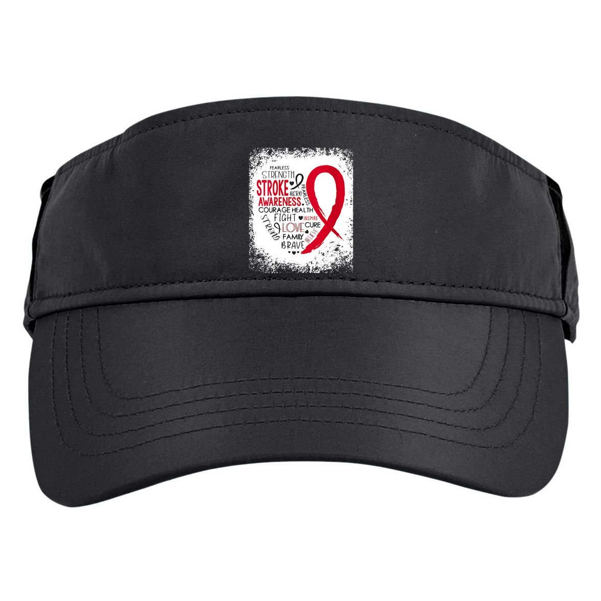 Women Fearless Strength Stroke Awareness Month Stroke Warrior Adult Drive Performance Visor