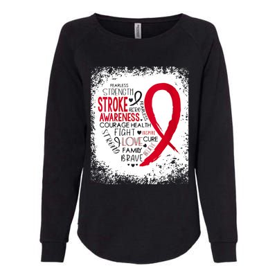 Women Fearless Strength Stroke Awareness Month Stroke Warrior Womens California Wash Sweatshirt