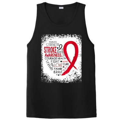 Women Fearless Strength Stroke Awareness Month Stroke Warrior PosiCharge Competitor Tank