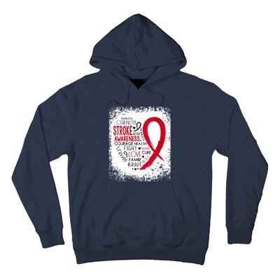 Women Fearless Strength Stroke Awareness Month Stroke Warrior Hoodie