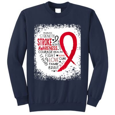 Women Fearless Strength Stroke Awareness Month Stroke Warrior Sweatshirt