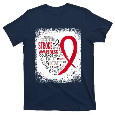 Women Fearless Strength Stroke Awareness Month Stroke Warrior T-Shirt