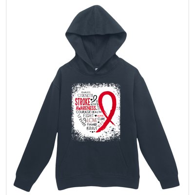 Women Fearless Strength Stroke Awareness Month Stroke Warrior Urban Pullover Hoodie