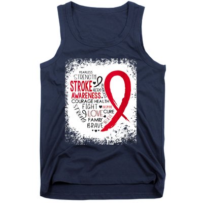 Women Fearless Strength Stroke Awareness Month Stroke Warrior Tank Top