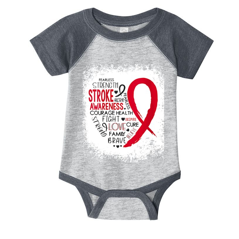 Women Fearless Strength Stroke Awareness Month Stroke Warrior Infant Baby Jersey Bodysuit