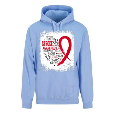 Women Fearless Strength Stroke Awareness Month Stroke Warrior Unisex Surf Hoodie