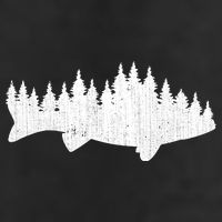 Walleye Fishing Sauger Fisherman Pine Forest Treeline Adult Drive Performance Visor