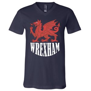 Wrexham Football Soccer Club Wrexham FC 2022 Gift Christmas 2022 V-Neck T-Shirt