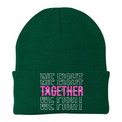 We Fight Together Breast Cancer Awareness Support Squad Knit Cap Winter Beanie