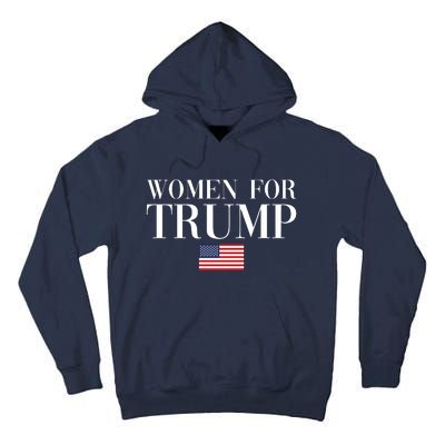 Women For Trump American Flag Tall Hoodie