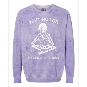 Waiting for the Kiln To Cool Down Pottery and Ceramic Lovers Colorblast Crewneck Sweatshirt