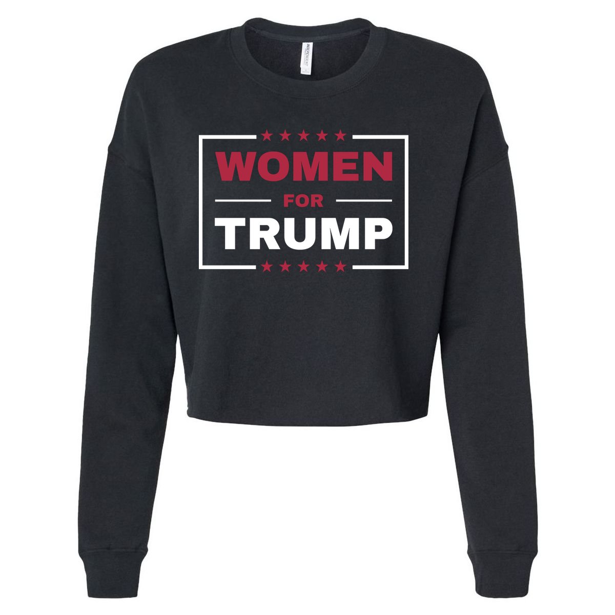 Women For Trump Cropped Pullover Crew