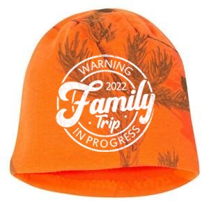 Warning Family Trip In Progress Matching Family Vacation Gift Kati - Camo Knit Beanie