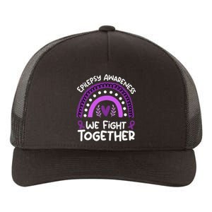 We Fight Together Epilepsy Awareness Epilepsy Yupoong Adult 5-Panel Trucker Hat