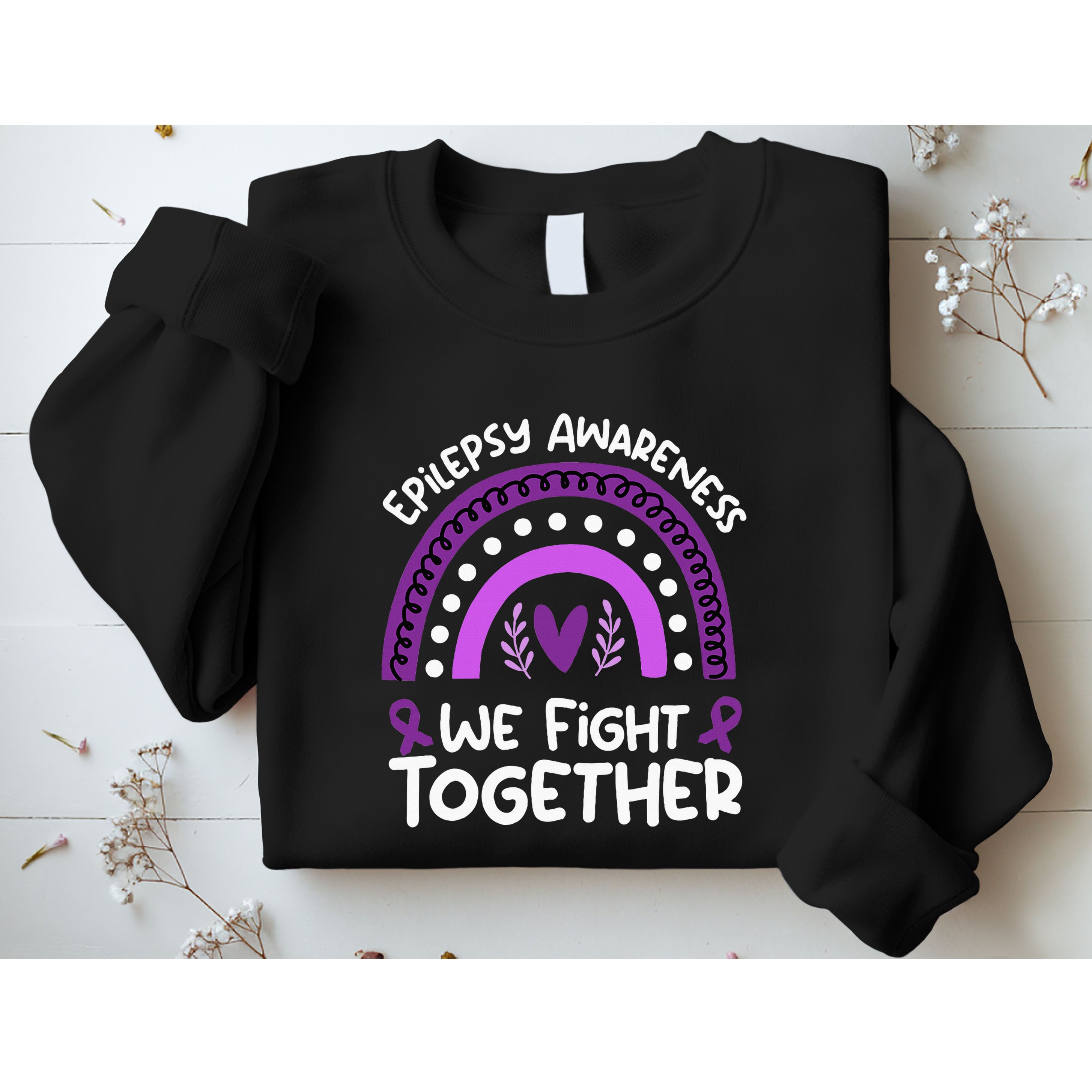 We Fight Together Epilepsy Awareness Epilepsy Sweatshirt