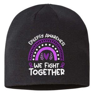 We Fight Together Epilepsy Awareness Epilepsy Sustainable Beanie