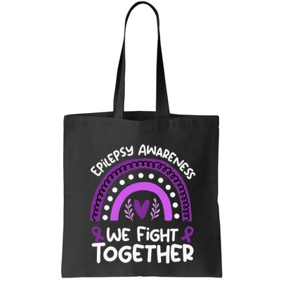 We Fight Together Epilepsy Awareness Epilepsy Bag