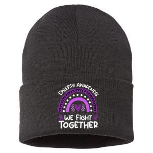 We Fight Together Epilepsy Awareness Epilepsy Sustainable Knit Beanie