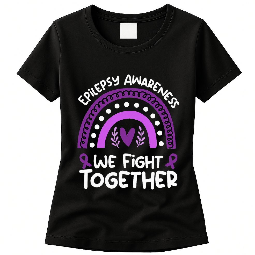 We Fight Together Epilepsy Awareness Epilepsy Womens T-Shirt