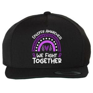 We Fight Together Epilepsy Awareness Epilepsy Wool Snapback Cap