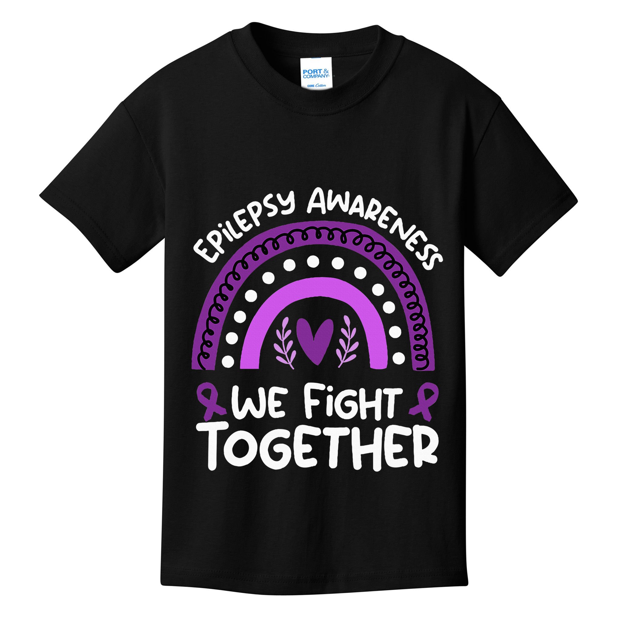 We Fight Together Epilepsy Awareness Epilepsy Kids T-Shirt