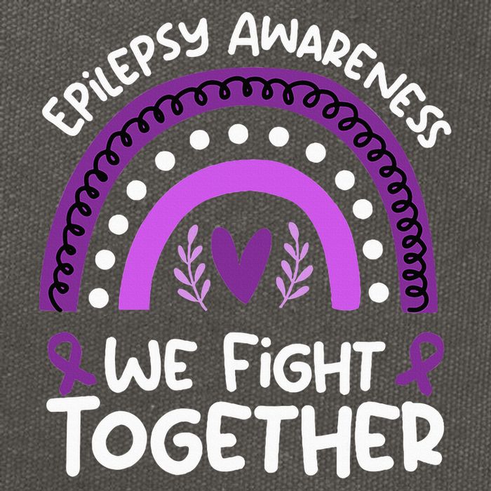 We Fight Together Epilepsy Awareness Epilepsy Cotton Canvas Backpack