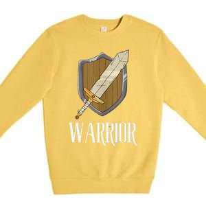 Warrior Fantasy Tabletop RPG MMORPG RPG Gamer Premium Crewneck Sweatshirt