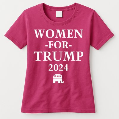 Women For Trump 2024 Womens T-Shirt