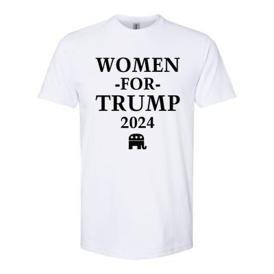 Women For Trump 2024 Softstyle CVC T-Shirt