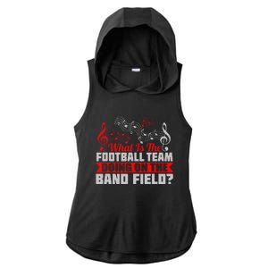 What Football Team On Marching Band Field Funny Gift Ladies PosiCharge Tri-Blend Wicking Draft Hoodie Tank