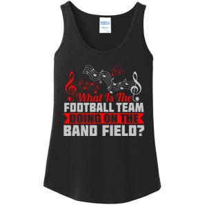 What Football Team On Marching Band Field Funny Gift Ladies Essential Tank