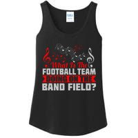 What Football Team On Marching Band Field Funny Gift Ladies Essential Tank