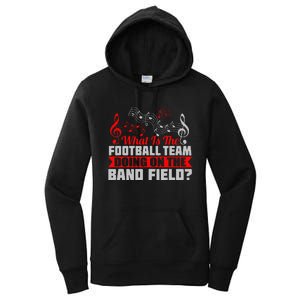 What Football Team On Marching Band Field Funny Gift Women's Pullover Hoodie