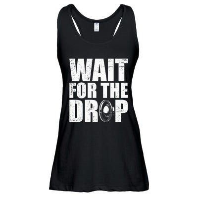 Wait For The Drop I Dubstep Bass Subwoofer Dance Music Ladies Essential Flowy Tank