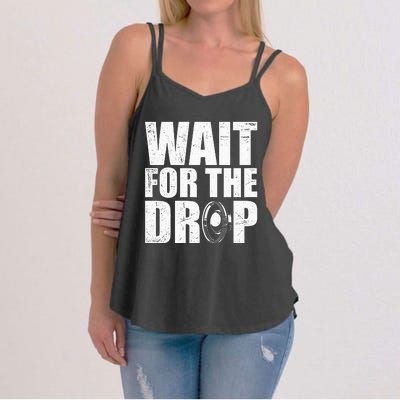 Wait For The Drop I Dubstep Bass Subwoofer Dance Music Women's Strappy Tank