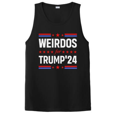 Weirdos For Trump 24 Funny Sarcastic Saying PosiCharge Competitor Tank