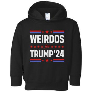 Weirdos For Trump 24 Funny Sarcastic Saying Toddler Hoodie