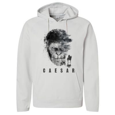 War For The Planet Of The Apes Monochrome Caesar & Riders Performance Fleece Hoodie