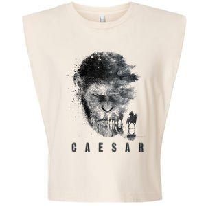 War For The Planet Of The Apes Monochrome Caesar & Riders Garment-Dyed Women's Muscle Tee