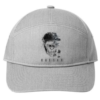 War For The Planet Of The Apes Monochrome Caesar & Riders 7-Panel Snapback Hat