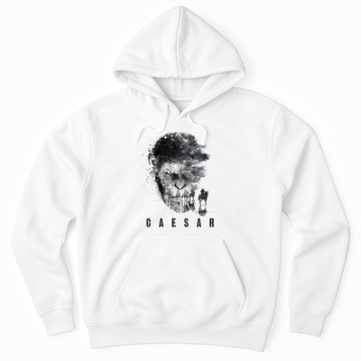 War For The Planet Of The Apes Monochrome Caesar & Riders Hoodie
