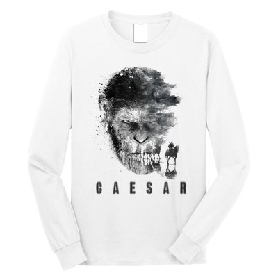 War For The Planet Of The Apes Monochrome Caesar & Riders Long Sleeve Shirt