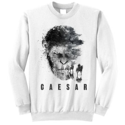 War For The Planet Of The Apes Monochrome Caesar & Riders Sweatshirt