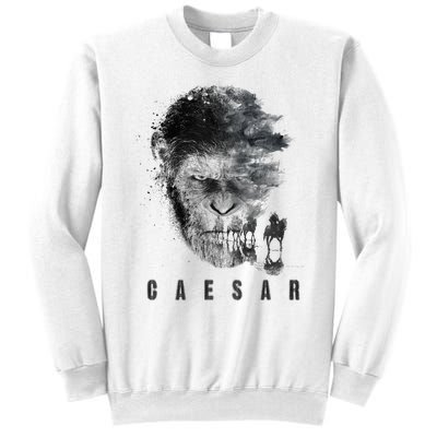 War For The Planet Of The Apes Monochrome Caesar & Riders Sweatshirt