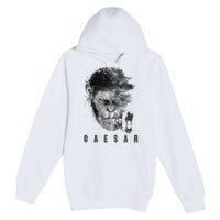 War For The Planet Of The Apes Monochrome Caesar & Riders Premium Pullover Hoodie