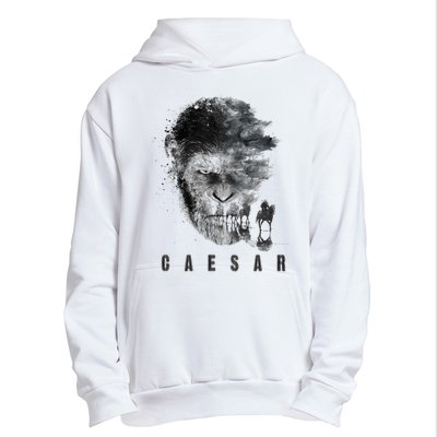 War For The Planet Of The Apes Monochrome Caesar & Riders Urban Pullover Hoodie