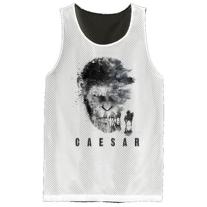 War For The Planet Of The Apes Monochrome Caesar & Riders Mesh Reversible Basketball Jersey Tank